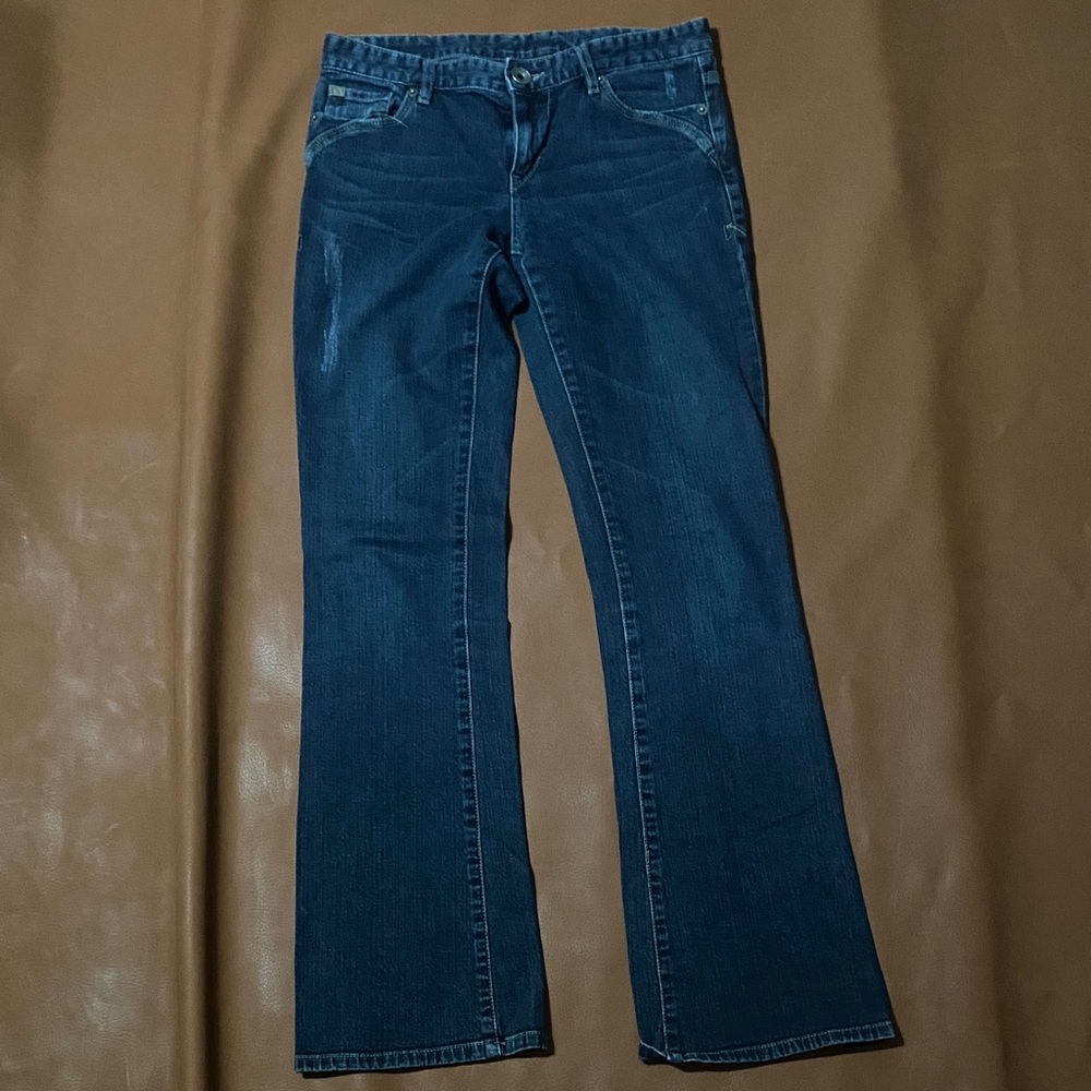 A/X Armani Exchange Women's Boot Cut Jeans in Dark Blue